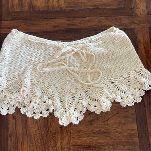 Crochet Free People shorts
